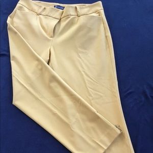 New York 7th Avenue Deep Yellow Ladies Slacks - Size 8